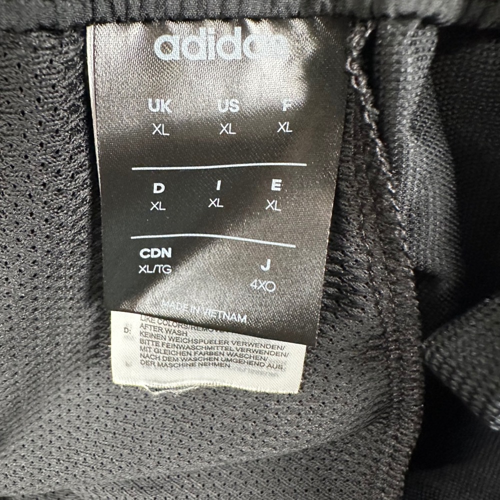 Adidas 3-Stripes Wind Pants Mens XL White Stripe Mesh Lined Track Pants Athletic - Picture 4 of 10